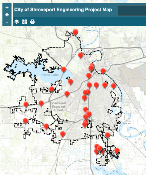 Engineering Capital Projects Map - Click for interactive map Opens in new window